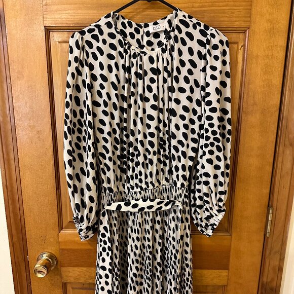 AYR The Who’s She Dress in Hot Dot off white and black, M - Picture 1 of 6